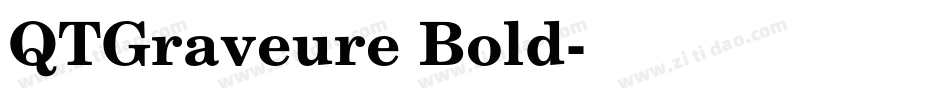 QTGraveure Bold字体转换